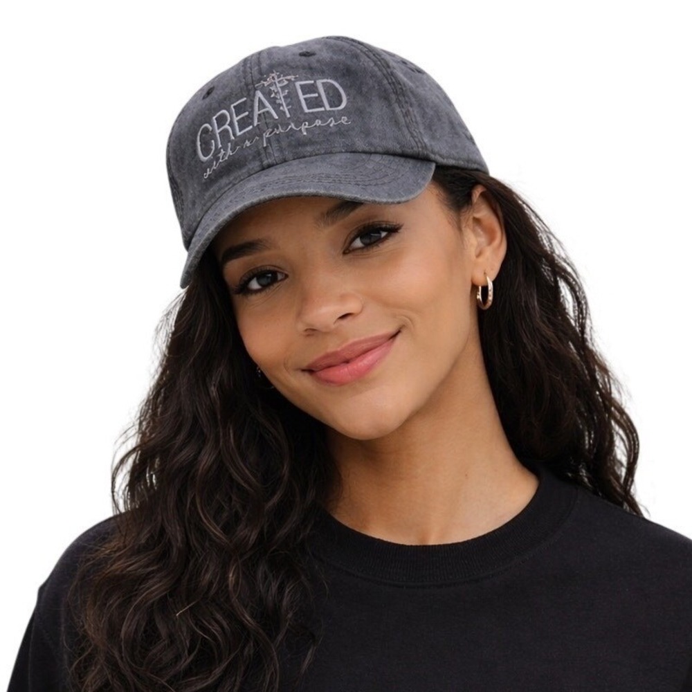 Created With A Purpose Embroidered Hat